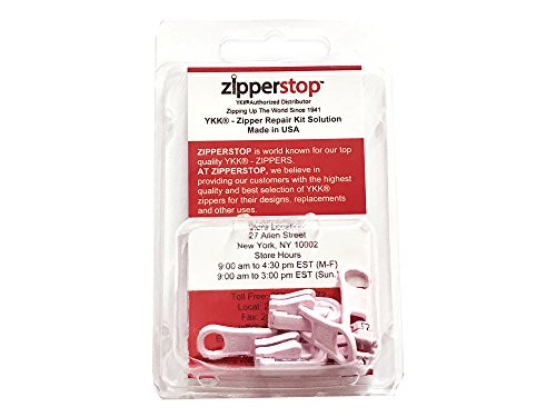 YKK Zipper Repair Kit Solution  YKK  5 Molded Reversible Fancy Pulls Vislon Slider Made in USA Pink