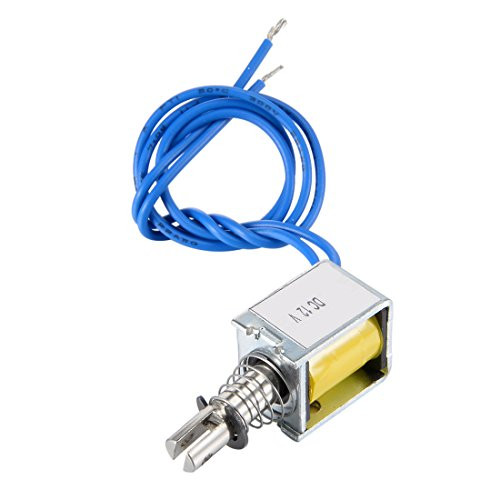 uxcell DC 12V 0-4N 5mm Stroke Pull Type Open Frame Solenoid Electromagnet ZYE1TAU-0520