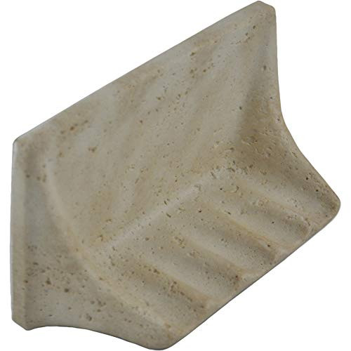 Vogue Tile Premium Quality Classic Light Travertine Resin Soap Dish Holder