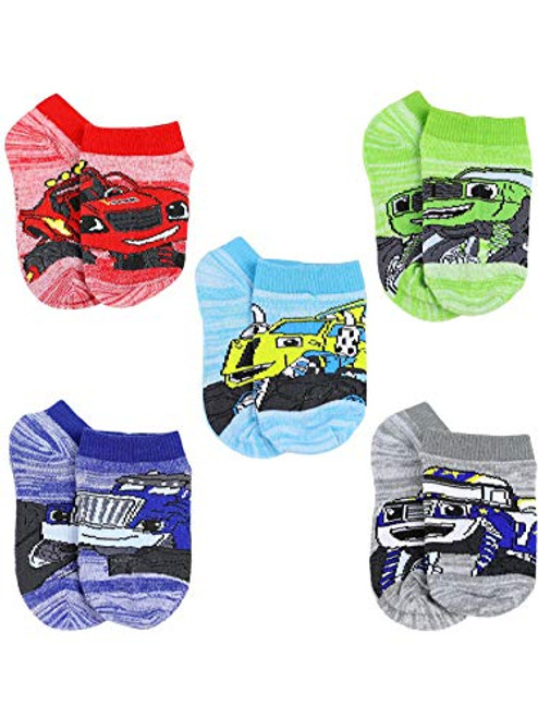 Nickelodeon Little Boy s Blaze and the Monster Machines 5-Pack No Show Socks  Sock Size 4-6 Shoe Size 7-10 Nickelodeon Little Boy s Blaze and the Monster Machines 5-Pack No Show Socks  Sock Size 4-6 Shoe Size 7-10