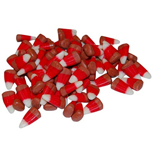 Caramel Apple Candy Corn - 1 LB Resealable Standup Candy Bag - Traditionally Shaped Candy Corn w - Caramel Apple Flavor - Bulk Halloween and Autumn Candy for Parties