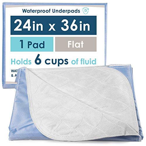 Waterproof Bed Pad  24 x 36 Inch - Super Absorbent Mattress Sheet Protector Underpad
