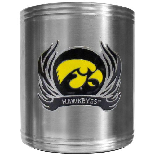 Siskiyou NCAA Iowa Hawkeyes Tribal Flame Steel Can Cooler