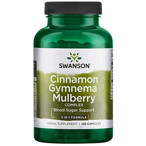 Swanson Cinnamon Gymnema Mulberry Complex 120 Caps