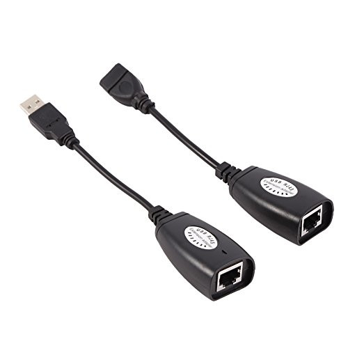 USB to RJ45 Adapter  Richer-R USB 2-0 To RJ45 Ethernet Extension Extender Network Adapter Cable Wired Lan Ideal for Use with USB Cameras  Printers  Web Cameras  Keyboard  Mouse Extensions and Any Othe