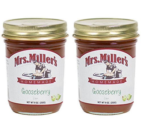 Mrs- Miller s Amish Homemade Gooseberry Jam 9 Ounces - Pack of 2