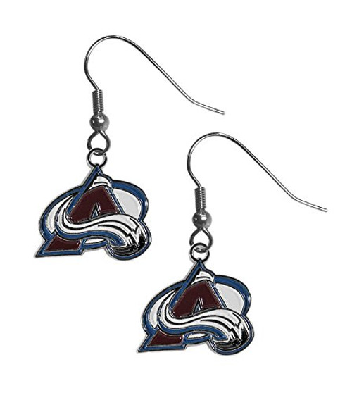 NHL Siskiyou Sports Womens Colorado Avalanche Chrome Dangle Earrings One Size Team Colors