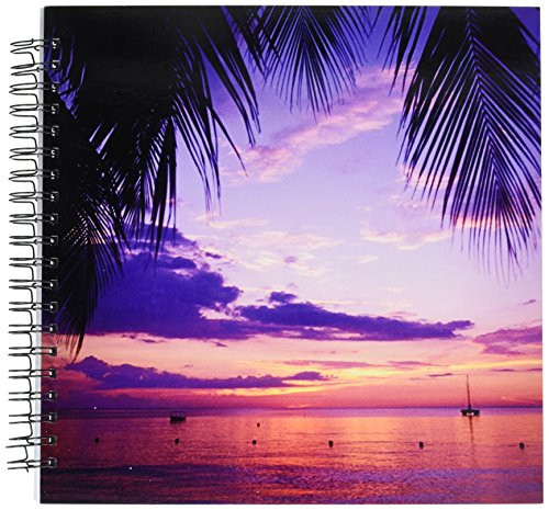 3dRose db_72733_2 Sunset on The Beach, Negril, Jamaica, Caribbean CA22 GJO0020 Greg Johnston Memory Book, 12 by 12-Inch