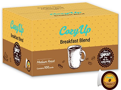 CozyUp 100-count K Cups Breakfast Blend Coffee for Keurig K-Cup Brewers, Medium Roast CozyUp 100-count K Cups Breakfast Blend Coffee for Keurig K-Cup Brewers, Medium Roast