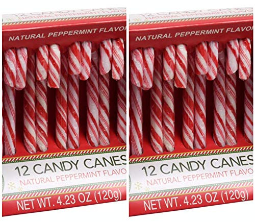 Original Peppermint Candy Canes  2 PACK- 24 Canes Total