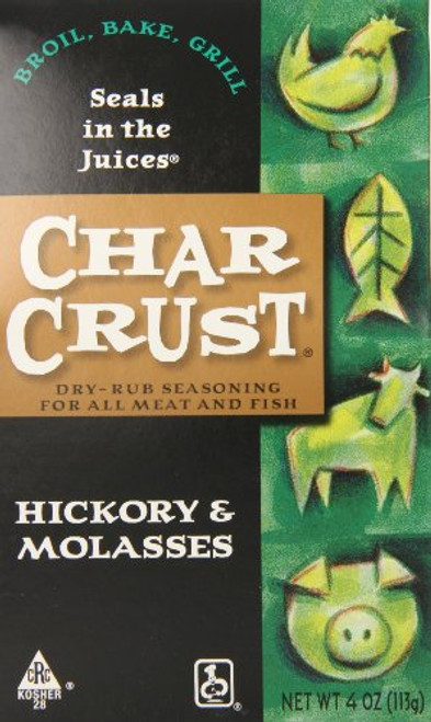 Char Crust Dry-Rub Seasoning Hickory and Molasses 4 Ounce Char Crust Dry-Rub Seasoning Hickory and Molasses 4 Ounce