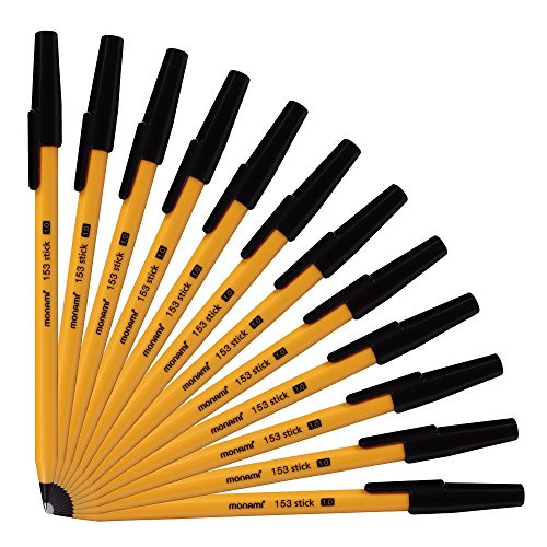 Monami 153 Sticks Ballpoint Pen 1-0 Mm Dozen Box Black Ink