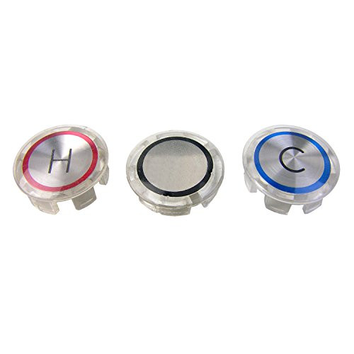 LASCO 0-6109 Hot-Cold Faucet Handle Index Buttons for Kohler Trend  Acrylic