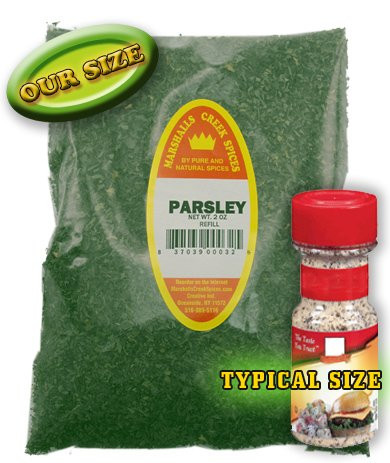 PARSLEY REFILL - FRESHLY PACKED IN FOOD GRADE HEAT SEALED POUCHES