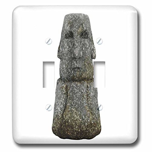 3dRose lsp629472 Easter Island Stone Head Double Toggle Switch