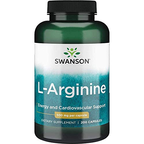 Swanson Amino Acid L-Arginine 500 Milligrams 200 Capsules