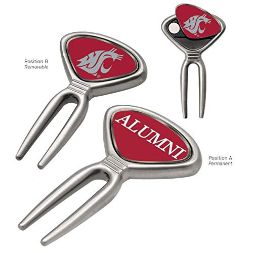 AdSpec NCAA Washington State Cougars Collegiate Divot ToolCollegiate Divot Tool  Silver  One Size