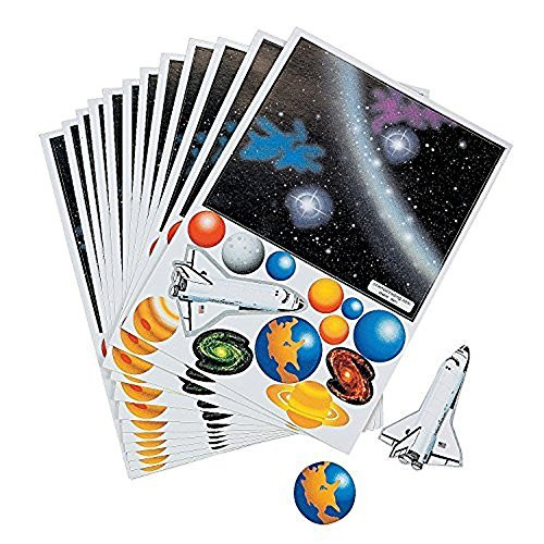 Fun Express Make Your Own Solar System Sticker 4 Dozen
