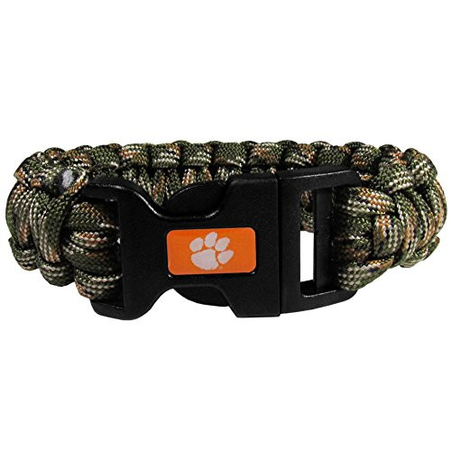 NCAA Siskiyou Sports Fan Shop Clemson Tigers Camo Survivor Bracelet One Size Green NCAA Siskiyou Sports Fan Shop Clemson Tigers Camo Survivor Bracelet One Size Green
