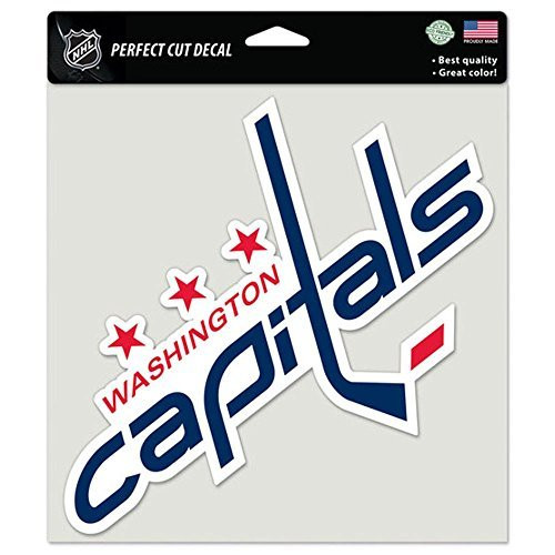 NHL Washington Capitals 85642010 Perfect Cut Color Decal  8  x 8   Black by WinCraft