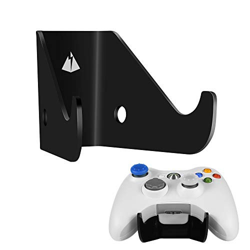 TXEsign Universal Game Consoles Controller Wall Mount Adhesive  Wall Stand Hanger Organizer Compatible for Gaming Controller Nintendo Switch-Xbox One-PS4 Black