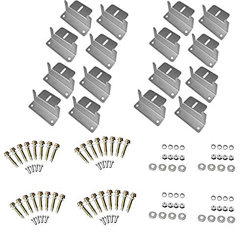 Renogy 4 Sets of Solar Panel Mounting Z Brackets for RV, Boat, Wall and Other Off Gird Roof Installation, 4 Pack