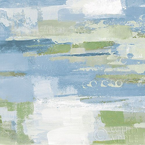 Posterazzi Collection Urban Walkway Ii Blue and Green Poster Print by Silvia Vassileva 12 x 12