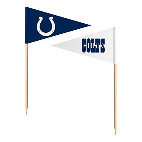 sportsvault NFL Indianapolis Colts Toothpick Flags36 Piece  Team Colors  One Size sportsvault NFL Indianapolis Colts Toothpick Flags36 Piece  Team Colors  One Size