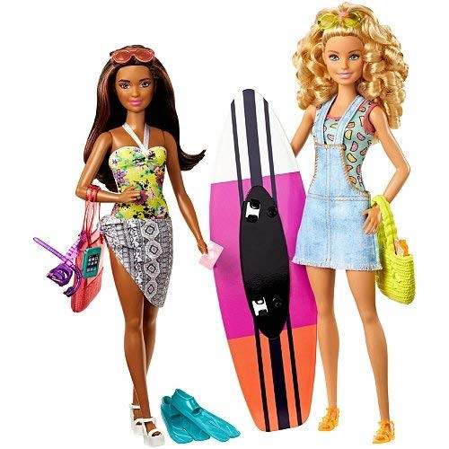 Barbie Pink Passport 2-Pack Camping Adventure Dolls Gift Set Barbie Pink Passport 2-Pack Camping Adventure Dolls Gift Set