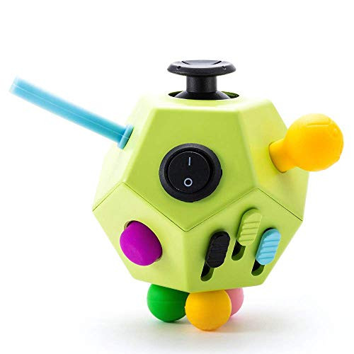 Fidget Dodecagon 12 Sided Fidget Cube Toy Relieves Stress and Anxiety for Kids and Adults with ADD OCD ADHD Autism Green-B1 Fidget Dodecagon 12 Sided Fidget Cube Toy Relieves Stress and Anxiety for Kids and Adults with ADD OCD ADHD Autism Green-B1
