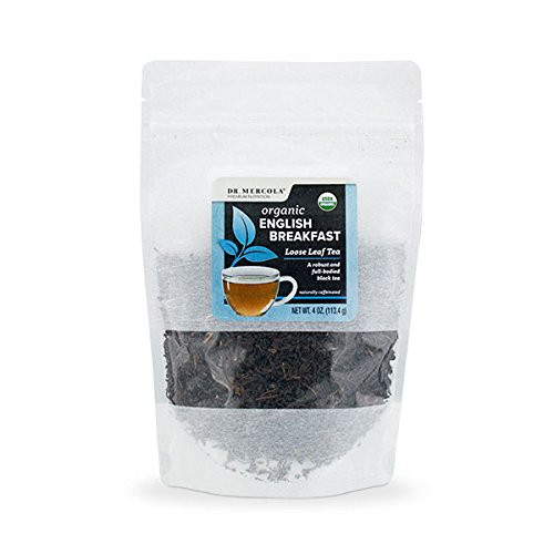 Organic English Breakfast Loose Leaf Tea 4 oz-  USDA Organic
