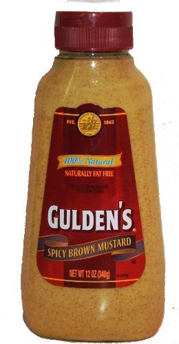 Gulden s 100   Natural Spicy Brown Mustard - 12 oz Squeeze Bottle