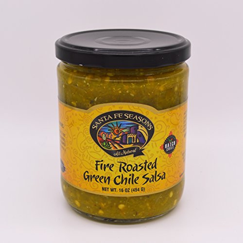Santa Fe Seasons  Salsa Fire Roasted Green Chile  16 Ounce