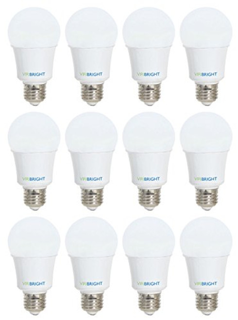 Viribright 750006-12 0006 25W Equivalent LED Light Bulb, (5W), 2700K, A19 Style, E26 Medium Base (12-Pack), Warm White, Piece Viribright 750006-12 0006 25W Equivalent LED Light Bulb, (5W), 2700K, A19 Style, E26 Medium Base (12-Pack), Warm White, Piece
