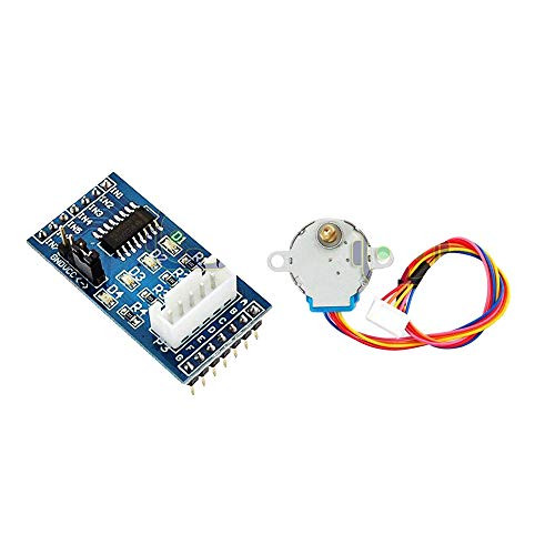 DEVMO 1set 28BYJ-48 Geared Stepper Motor  ULN2003 Driver Test Module Board DC 5V Compatible with Arduino