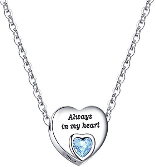 Heart Urn Necklaces for Ashes Birthstone Ashes Necklace Always in My Heart Cremation Jewelry Keepsake Memorial Necklace Heart Urn Necklaces for Ashes Birthstone Ashes Necklace Always in My Heart Cremation Jewelry Keepsake Memorial Necklace