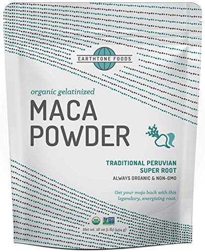 Maca Powder Organic   Premium Peruvian USDA   Paleo Certified Vegan Root - Natural Energy - Gelatinized for Enhanced Digestibility  16 Ounces