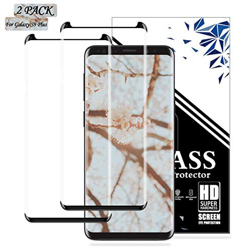 Galaxy S9 Plus Screen Protector by EESHELL   2 Pack  Premium HD Clear Tempered Glass  Case Friendly  Anti-Bubble  Anti-Bubble 3D Touch Accuracy Film for Samsung Galaxy S9 Plus