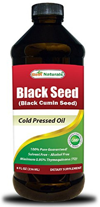 Best Naturals Black Seed Oil 8 OZ - Cold Pressed Black Cumin Seed Oil from 100  Genuine Nigella Sativa