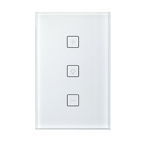 Merkmak Smart Switch, Wireless Wi-Fi Lighting Control Adjust Light Brightness 15A No Hub Required Compatible with Amazon Alexa and Google Assistant Remote Control Schedule Your Fixtures Anywhere