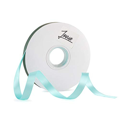1-2 Inches X 50 Yards Crafts Ribbon Double Face Solid Color Satin Ribbon Roll for Crafts  Hair Bows  Gift Wrapping  Wedding Party Decoration and Bouquet Wrapping Tiffany Blue 1-2 Inches X 50 Yards Crafts Ribbon Double Face Solid Color Satin Ribbon Roll for Crafts  Hair Bows  Gift Wrapping  Wedding Party Decoration and Bouquet Wrapping Tiffany Blue