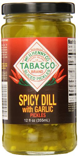 TABASCO Spicy Dill Pickles w- Garlic 12 oz- jar