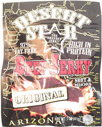 Desert Star ORIGINAL Beef Jerky 80 Calorie 3 Ounce Convenience Pack