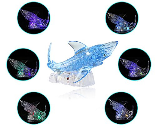 LRRH Novelty Creativity 3D Crystal Jigsaw Puzzle - Shark 40Piece