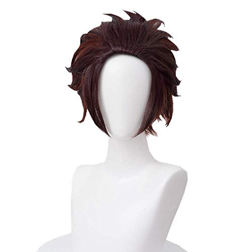 Max Beauty Anime Wig Halloween Wig Character Wig Cosplay Clothes for Demon Slayer  Kimetsu no Yaiba RATIONAL  Kamado Tanjirou