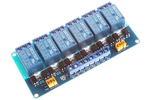 NOYITO 6-Channel Relay Module 5V 12V 24V High Low Level Trigger With Optocoupler Isolation Relay Load AC 250V 10A DC 30V 10A DC 5V  Blue