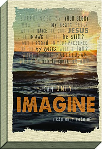 Carpentree 12689 I Can Only Imagine Water Sunset Canvas