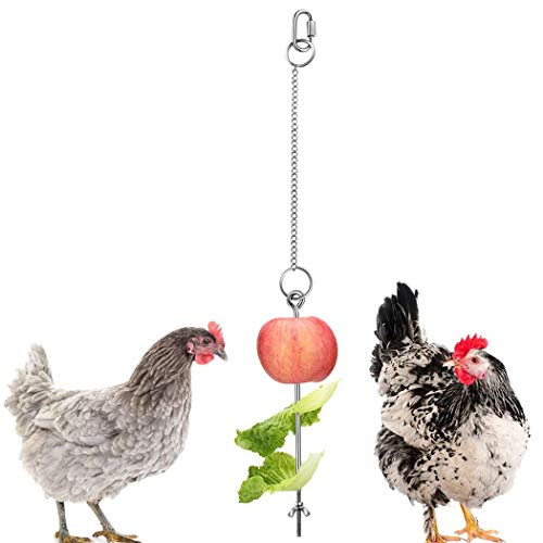 Jingchen Chicken Veggies Skewer Fruit Holder Chicken Vegetable Feeder Veggie Hanging Toy for Hens Chicken Hanging Foraging Coop Toys for Hens Jingchen Chicken Veggies Skewer Fruit Holder Chicken Vegetable Feeder Veggie Hanging Toy for Hens Chicken Hanging Foraging Coop Toys for Hens