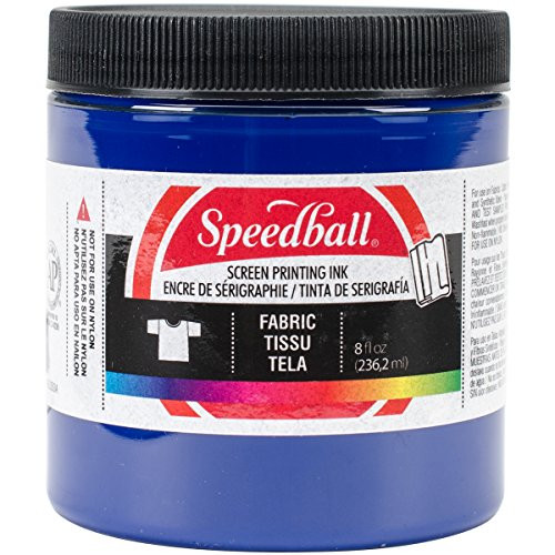 Speedball Fabric Screen Printing Ink  8-Ounce  Process Cyan