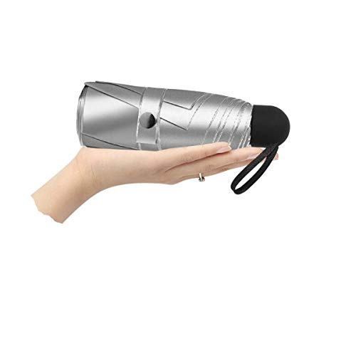 SUNEED Compact Travel Umbrella Mini UV Protection Umbrella Lightweight Mini Travel Umbrella Compact Small Folding Umbrella Rain   Sun Portable Pocket Umbrella for Women Men Pink